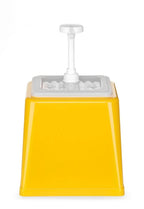 Distributeur de sauces à pompe Hendi, 2,5L, rouge, 230x210x(H)250mm
