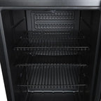 Armoire réfrigérée à boissons noire - 62 l - porte vitrée - froid statique 