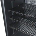Armoire réfrigérée à boissons noire - 62 l - porte vitrée - froid statique 