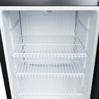 Armoire réfrigérée à boissons noire/blanche - 62 l - porte vitrée - froid statique 