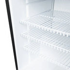 Armoire réfrigérée à boissons noire/blanche - 62 l - porte vitrée - froid statique 