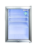 Gastro-Cool KW65 Getränkekühlschrank 62 Liter Edelstahl, LED