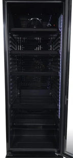 Armoire réfrigérée à boissons noire/noire - 339 l - porte vitrée - froid ventilé
