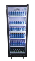 Armoire réfrigérée à boissons noire/blanche - 339 l - porte vitrée - froid par compression - ECO STAR 360