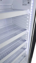 Armoire réfrigérée à boissons noire/blanche - 339 l - porte vitrée - froid par compression - ECO STAR 360