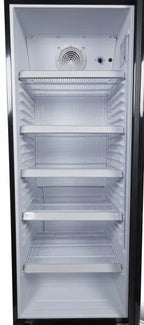 Armoire réfrigérée à boissons noire/blanche - 339 l - porte vitrée - froid par compression - ECO STAR 360