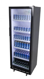 Armoire réfrigérée à boissons noire/blanche - 339 l - porte vitrée - froid par compression - ECO STAR 360
