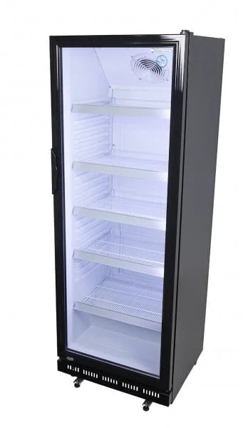 Armoire réfrigérée à boissons noire/blanche - 339 l - porte vitrée - froid par compression - ECO STAR 360