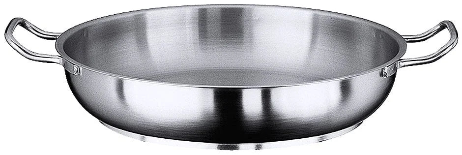 Poêle à frire / poêle à paella de la série 2100 avec deux poignées latérales, diamètre du fond 29 cm, diamètre intérieur 36