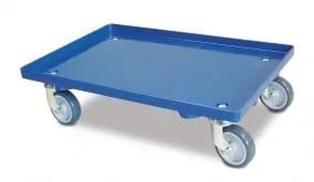 Transportroller geschlossene Deckfläche blau