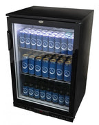 Gastro-Cool Barkühlschrank 128 Liter schwarz, LED, unterbaufähig