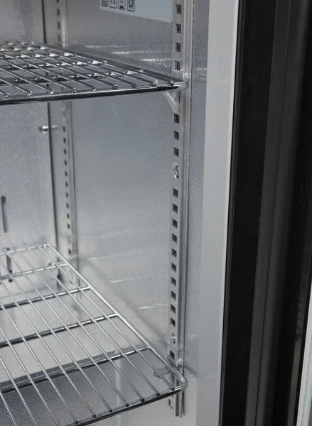Gastro-Cool Barkühlschrank 128 Liter schwarz, LED, unterbaufähig