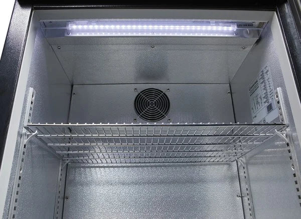 Gastro-Cool Barkühlschrank 128 Liter schwarz, LED, unterbaufähig