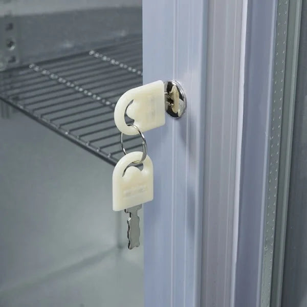 Réfrigérateur d'arrière de bar - 200 l - portes vitrées coulissantes - froid ventilé - encastrable