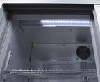 Réfrigérateur d'arrière de bar - 200 l - portes vitrées coulissantes - froid ventilé - encastrable