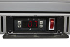Réfrigérateur d'arrière de bar inox - 312 l - porte vitrée coulissante - froid ventilé - encastrable