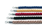 Cordon de guidage, 32mm - ferrures chromées - rouge - 150cm