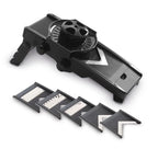 Mandoline en plastique rigide en V, 335x150x75mm Noire