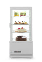 Aufsatz Vitrine schwarz 78 l Anti-Beschlag Höhe 966 mm
