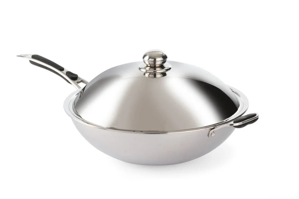 Wok à induction avec poêle wok 36 cm