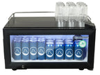 Réfrigérateur professionnel mini-bar noir/blanc - 22 l - porte vitrée - froid statique 