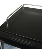 Réfrigérateur professionnel mini-bar noir/blanc - 22 l - porte vitrée - froid statique 