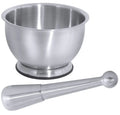 Mortier avec pilon, en acier inoxydable 18/10