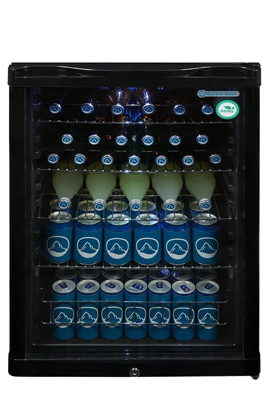 Gastro-Cool GD155 Getränkekühlschrank 130 Liter schwarz/schwarz, LED