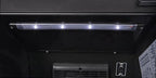 Gastro-Cool GD175 Getränkekühlschrank Retro Slim 212 Liter schwarz/schwarz, LED