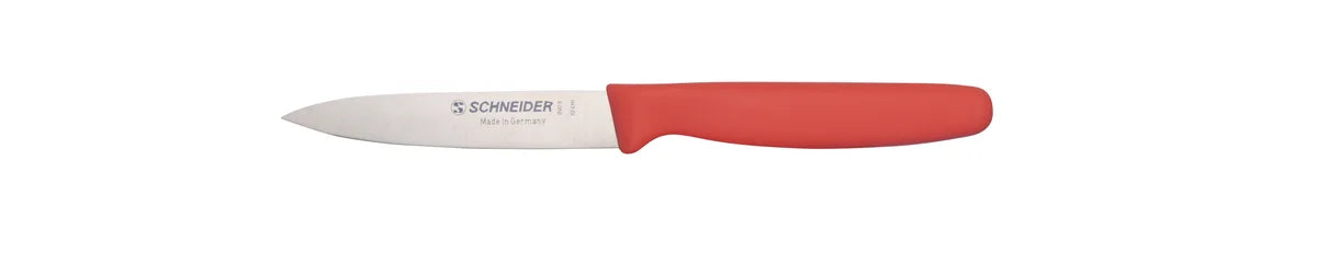 Schneider Couteau à légumes en acier inoxydable 10 cm, rouge