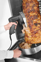 Couteau à kebab électrique avec lame lisse et lame dentée