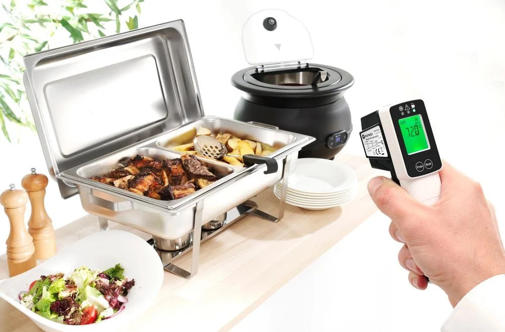 Thermomètre infrarouge avec sonde -60/350°C 39x53x(H)158