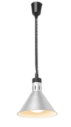 Höhenverstellbare Wärmelampe, konisch - Silber