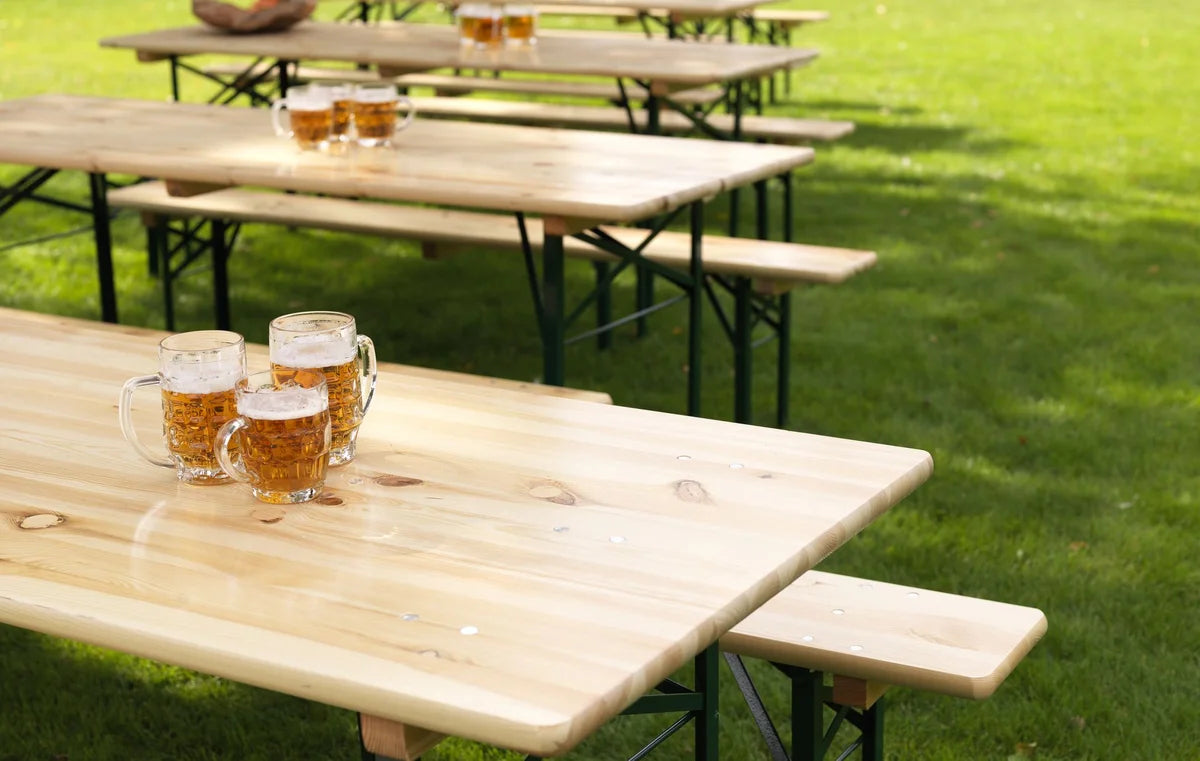 Table à bière Feros, pliable - (LxPxH) 2200x800x780 mm