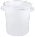 Tonne en plastique en polyéthylène blanc 35 L - sans couvercle
