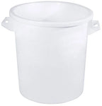 Tonne en plastique en polyéthylène blanc 100 L - sans couvercle