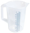 Verre doseur en polypropylène, diamètre supérieur 17 cm