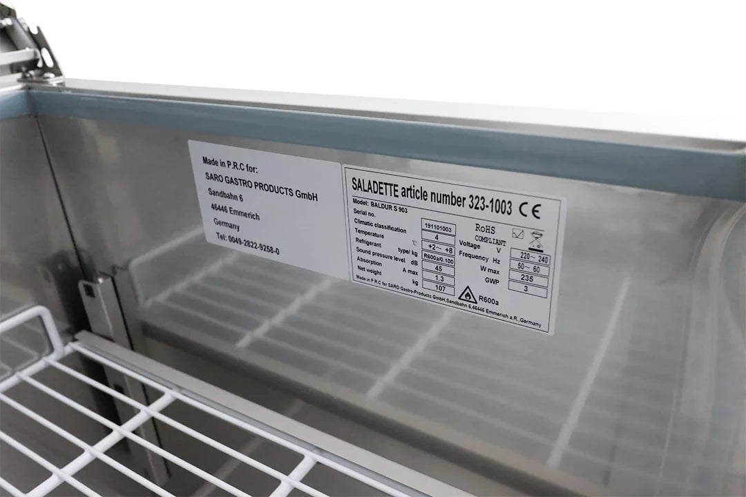 Saladette SARO avec 3 portes, modèle BALDUR S 903