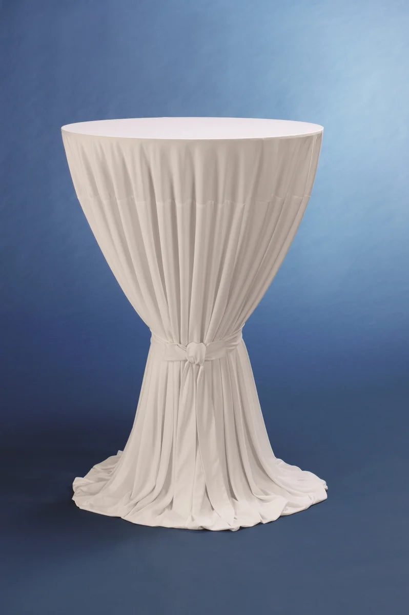 Event Stehtischhusse, 100% Polyester, ohne Fußtaschen, weiß