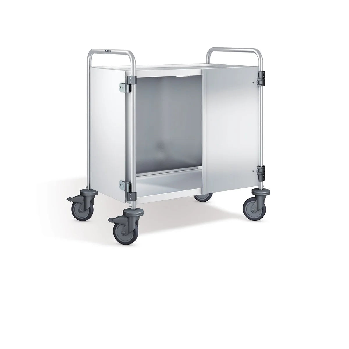 B.PRO Habillage de chariot de service inox 3 faces avec portes battantes frontales pour SW 8x5