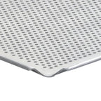 Plaque de cuisson en aluminium Schneider, perforée (diamètre des perforations : 3 mm), 600 x 400 mm, bords à 45°
