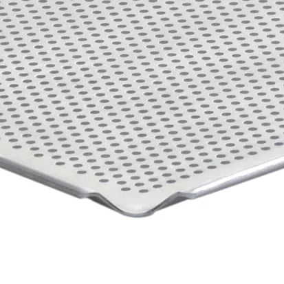 Plaque de cuisson en aluminium Schneider, perforée (diamètre des perforations : 3 mm), 600 x 400 mm, bords à 45°