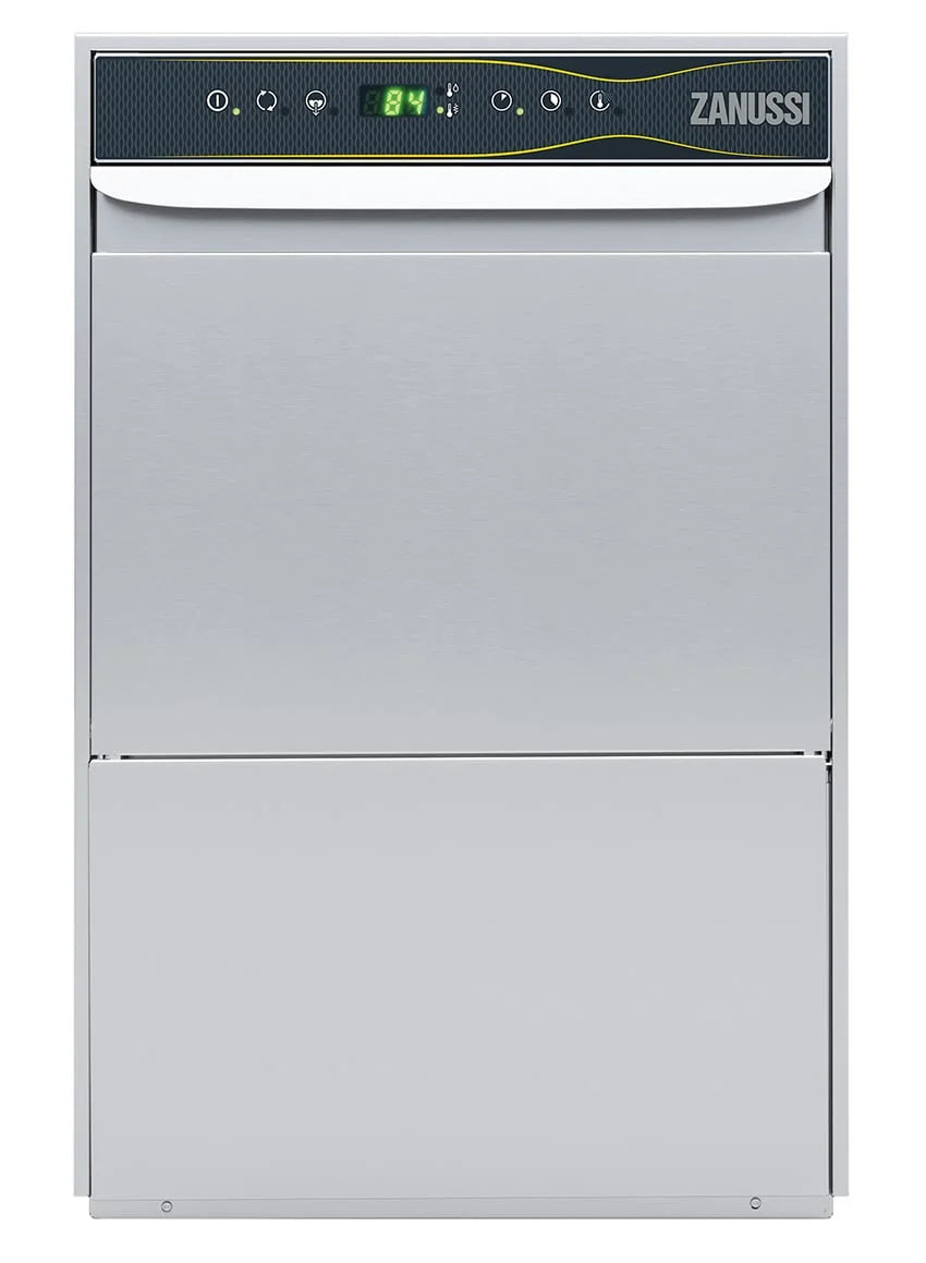 Lave-verre professionnel inox - casier de 40/40 cm - pompe de vidange - adoucisseur - 230 V  