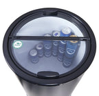 Gastro-Cool PT40 Party-Cooler / Kühltonne 40 Liter mit Glasdeckel schwarz, auf Rollen