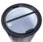 Gastro-Cool PT40 Party-Cooler / Kühltonne 40 Liter mit Glasdeckel schwarz, auf Rollen