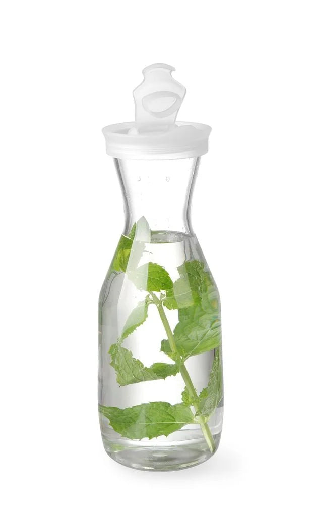 Karaffe SAN Plastic - Deckel mit Schenkklappe - 1 L