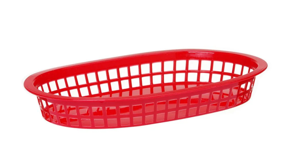 Hendi Servierkörbe im Fastfood-Stil, Rot, 6 Stk., 275x175x(H)38mm
