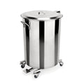 Tretabfallbehälter mit 4 schwenkbaren Rollen, 90 ltr., Ø 44 cm