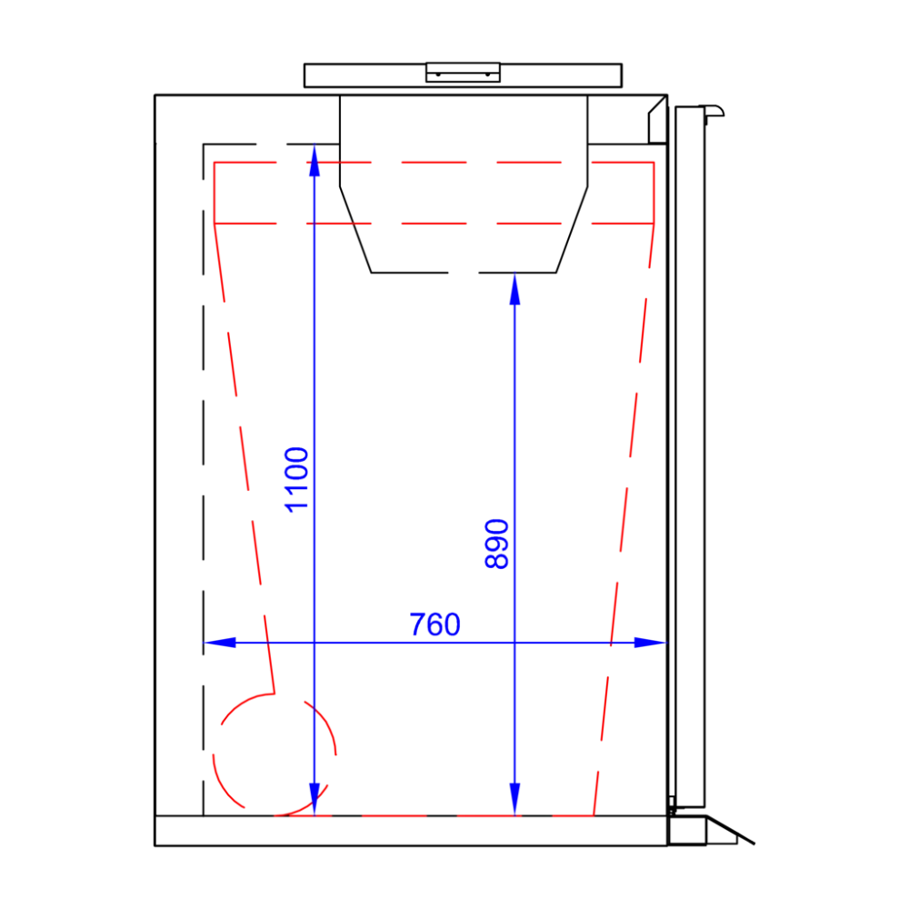 Tefcold Abfallkühler WBC 480