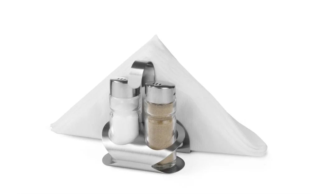 Menage 3-teilig Pfeffer, Salz, Serviettenhalter